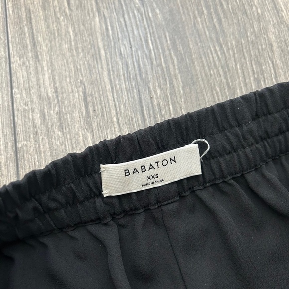Aritzia Babaton Norbert Shorts Mesh Lace trim Mid low rise Black Size XXS - Picture 10 of 12